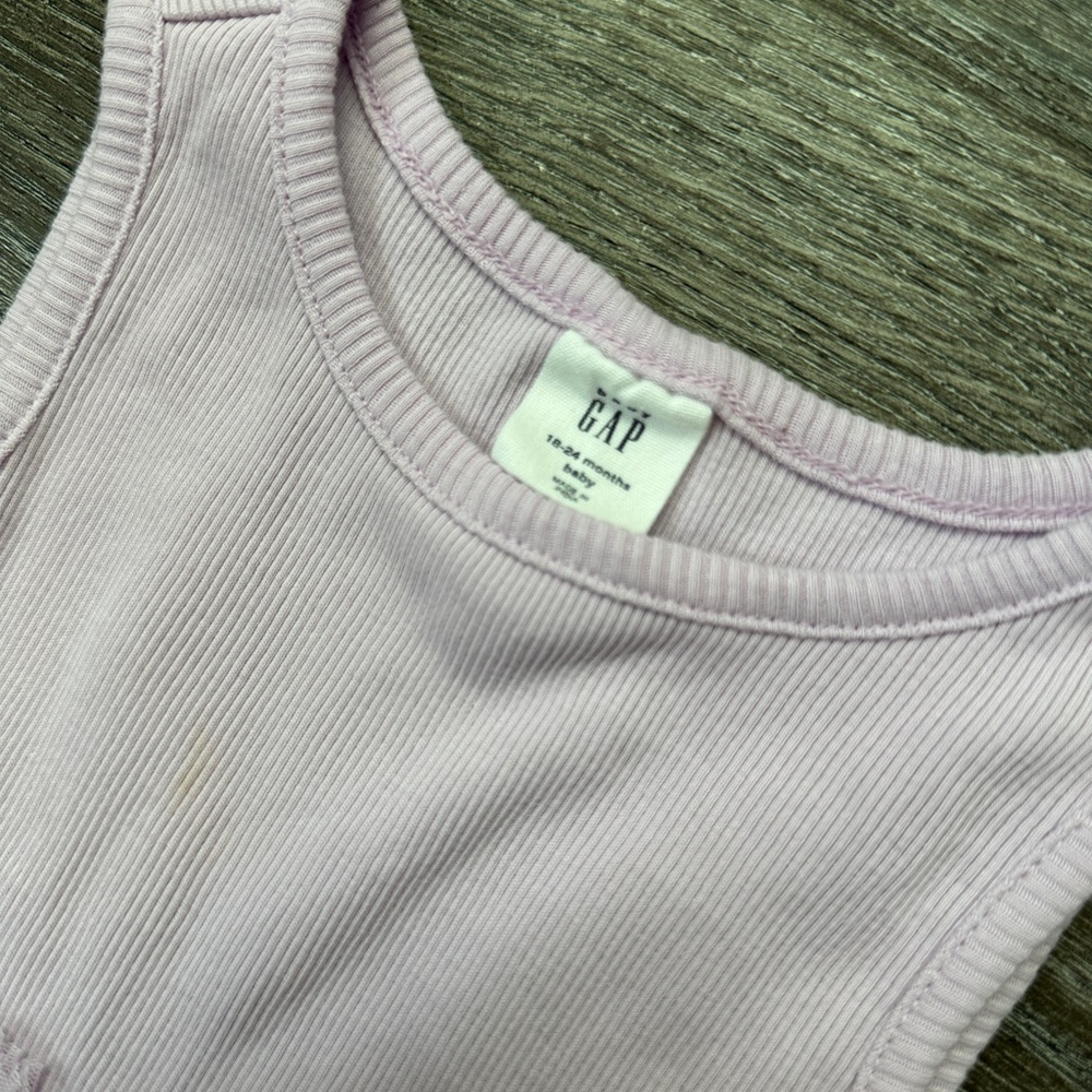 GAP Lavender Ribbed Tank Top Dress - Picture 3 of 4